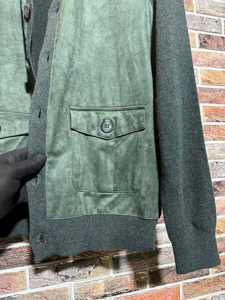 Мужской кардиган Loro Piana мужской болотный 159344-6