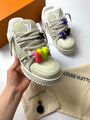 Кроссовки Louis Vuitton женский кожа бежевый 110528-2