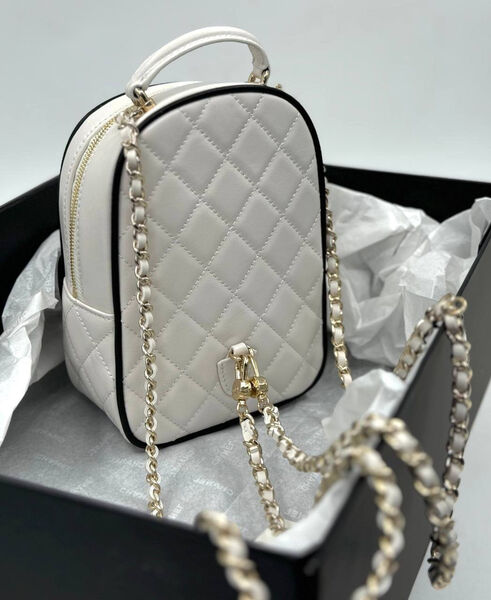 Рюкзак Chanel мужской кожа белый 189095-3