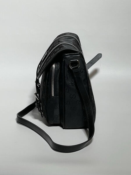 Мужская сумка мессенджер Gucci мужской кожа черный 147908-2