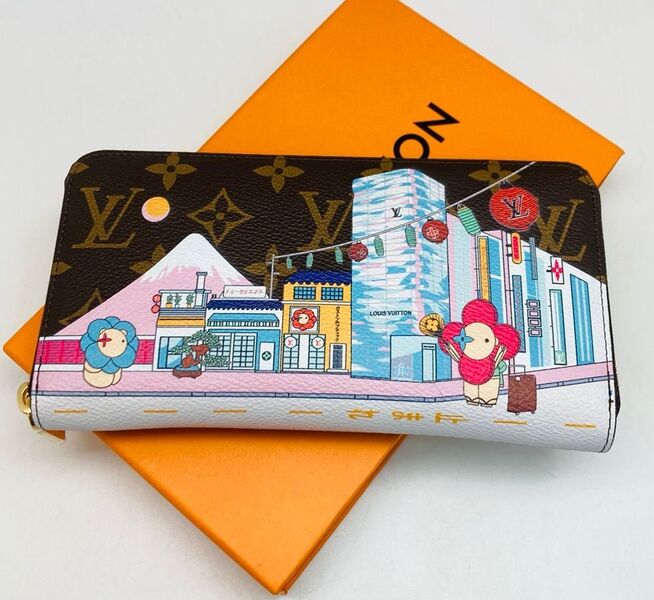 Кошелек Louis Vuitton женский канва винный 98483