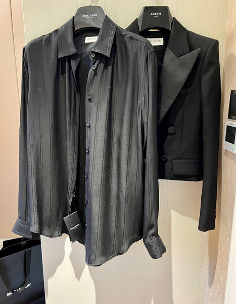 Рубашка Saint Laurent женский черный 127402-3
