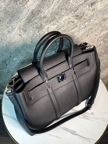 Мужской портфель Louis Vuitton мужской кожа черный 170729-2