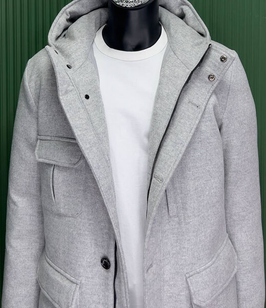 Мужской пуховик Loro Piana мужской графитовый 134960-6