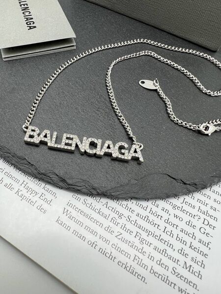 Колье Balenciaga графитовый 175176-3