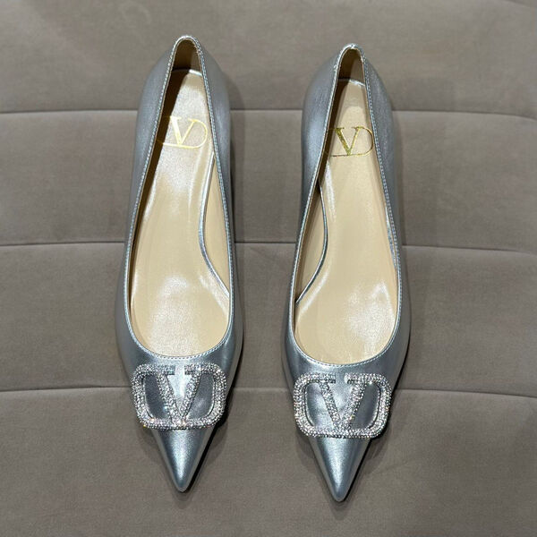 Туфли Valentino женский кожа графитовый 121225-3