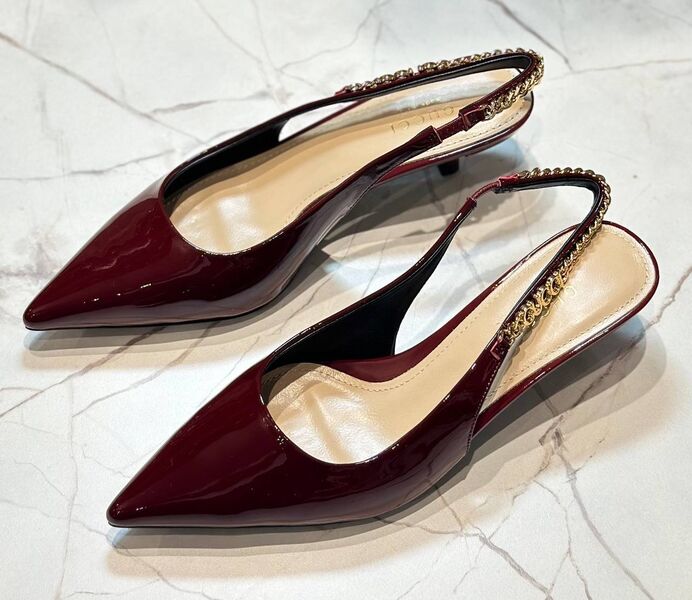 Туфли Gucci женский кожа бордовый 152304