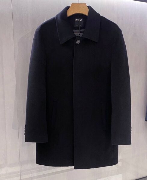 Мужское пальто Zegna мужской черный 168921