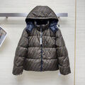 Пуховик двухсторонний Fendi женский графитовый 131421-2