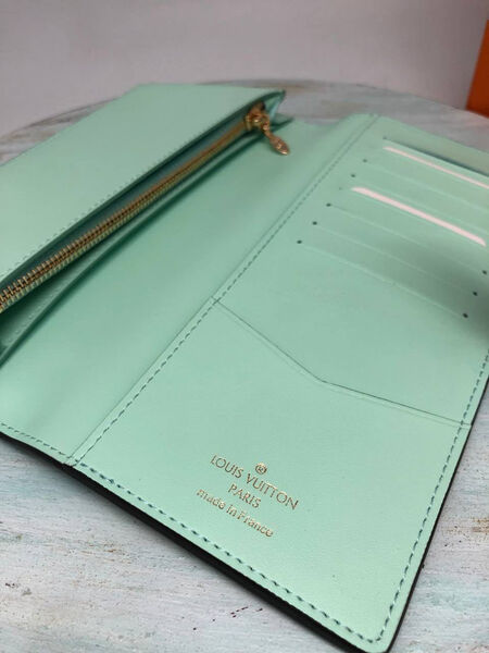 Кошелек Louis Vuitton женский кожа черный 97081-5
