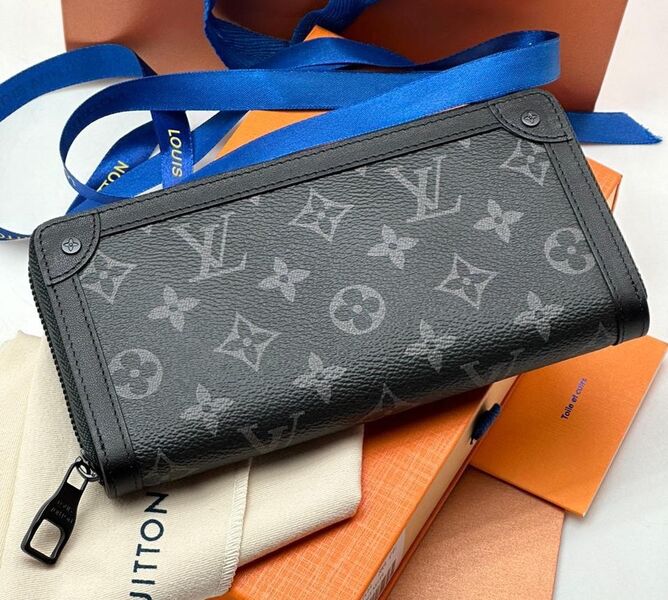 Мужской кошелек Louis Vuitton мужской кожа черный 108250