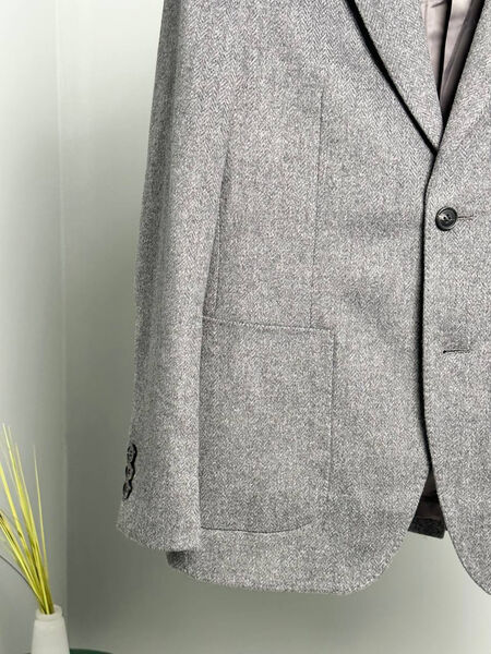 Мужской пиджак Loro Piana мужской графитовый 130624-4