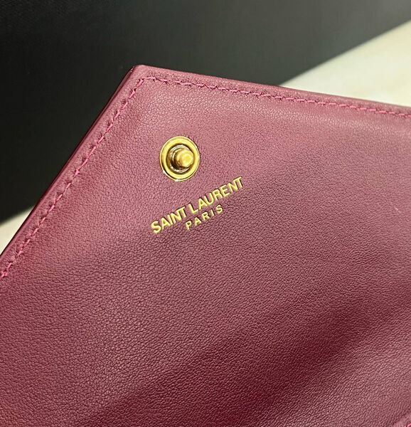 Сумка Saint Laurent женский кожа бордовый 179133-5