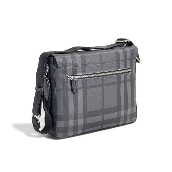 Мужская сумка мессенджер Burberry мужской текстиль графитовый 143170-3