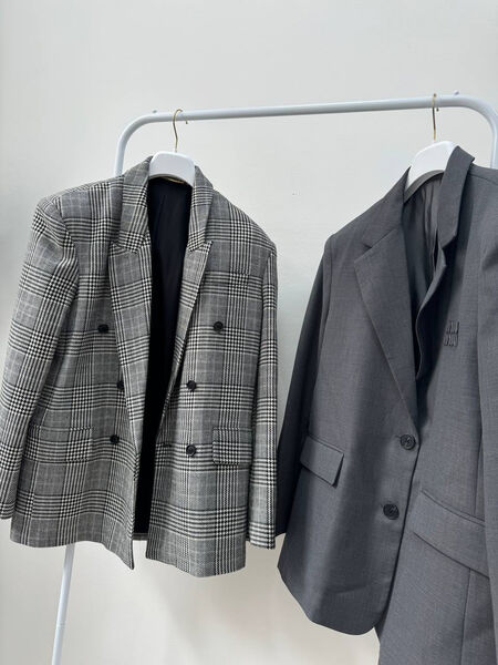 Пиджак Saint Laurent женский графитовый 161384-4