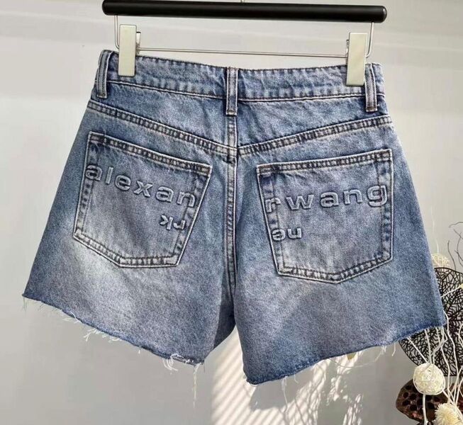 Шорты Alexander Wang женский джинса синий 177391