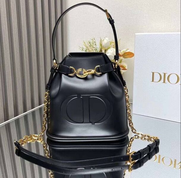 Сумка Christian Dior женский кожа черный 157343