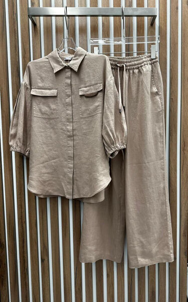 Костюм Brunello Cucinelli женский бежевый 116536-4