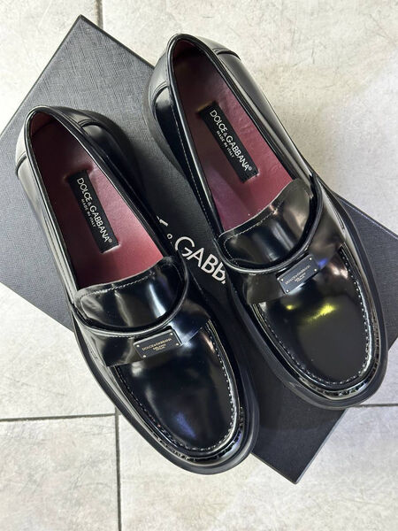 Мужские лоферы Dolce & Gabbana мужской кожа черный 170953-2