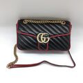 Сумка Gucci Gg Marmont женский кожа черный 75161-2