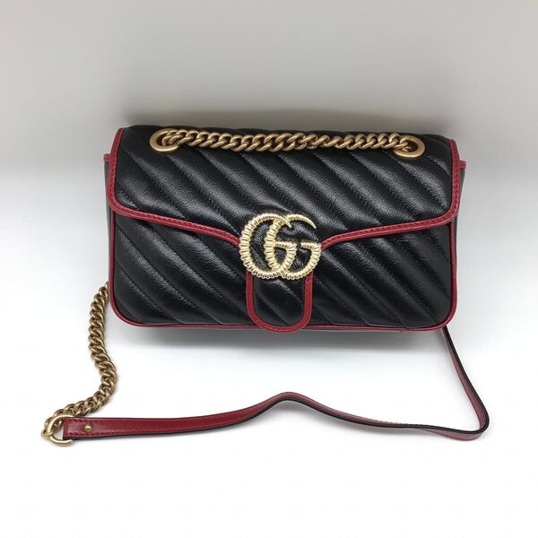 Сумка Gucci Gg Marmont женский кожа черный 75161-2