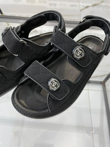 Босоножки Chanel женский черный 3849-2