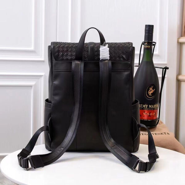 Мужская сумка-рюкзак Bottega Veneta мужской кожа черный 108399-2