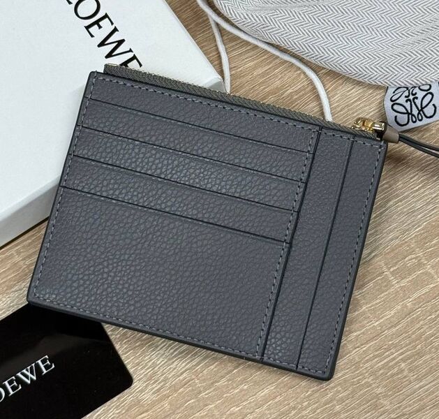 Картхолдер Loewe мужской кожа chèvre графитовый 195491