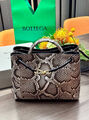 Сумка Bottega Veneta Andiamo Shoulder Bag Python женский кожа графитовый 170968-2