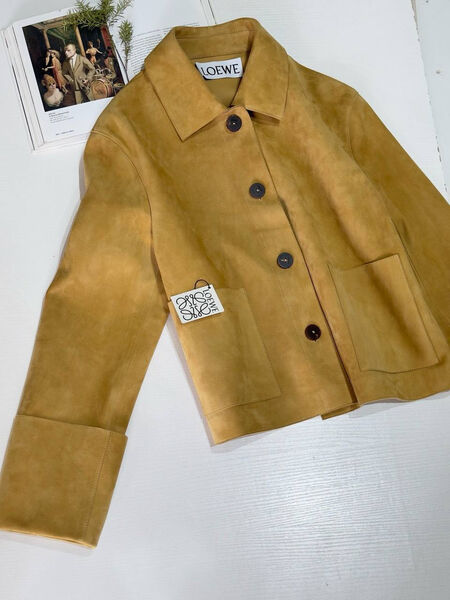 Куртка Loewe женский замша горчичный 162074-3