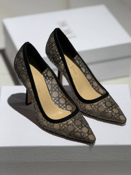 Туфли Christian Dior женский сетка графитовый 172719-2
