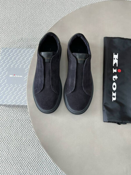 Мужские кеды Kiton мужской замша графитовый 184247-6