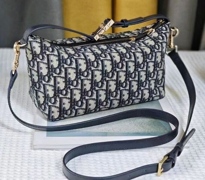 Сумка Christian Dior женский текстиль черный 149302