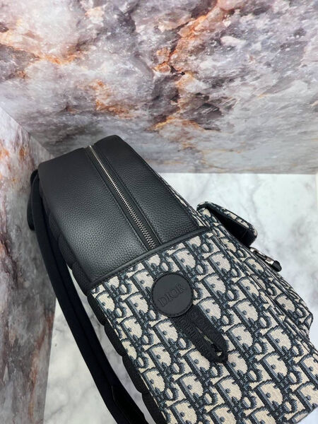 Мужской рюкзак Christian Dior мужской кожа черный 111555-5
