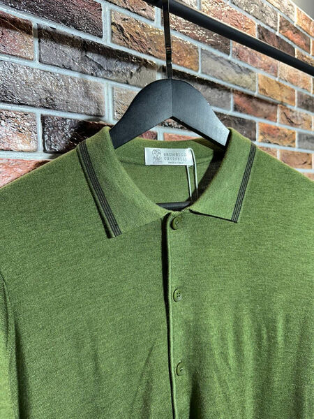 Мужской кардиган Brunello Cucinelli мужской болотный 159091-4