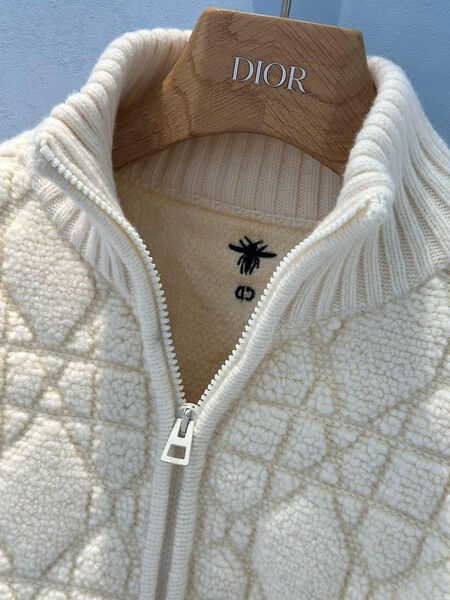 Кардиган Christian Dior женский вязаная ткань белый 170568-3