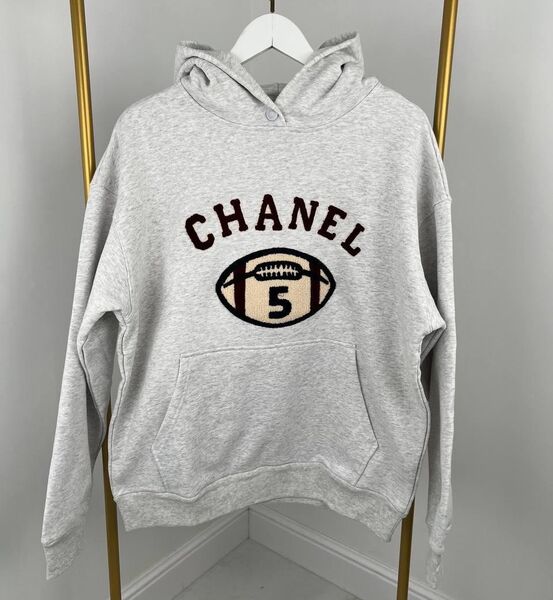 Худи Chanel женский графитовый 140197