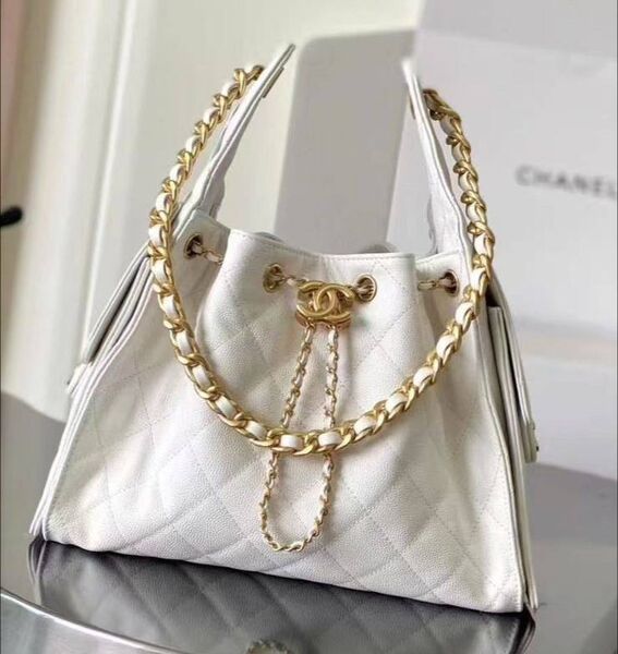 Сумка Chanel женский кожа белый 191149