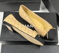 Балетки Chanel женский замша бежевый 182836-1