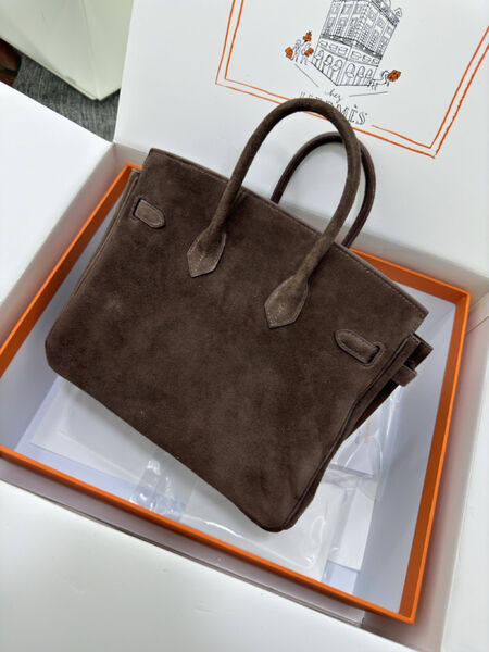 Сумка Hermès Birkin 25 женский замша 155734-4