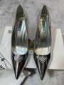 Туфли Prada женский кожа графитовый 105351-2