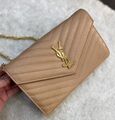 Сумка Saint Laurent женский кожа бежевый 77400-1