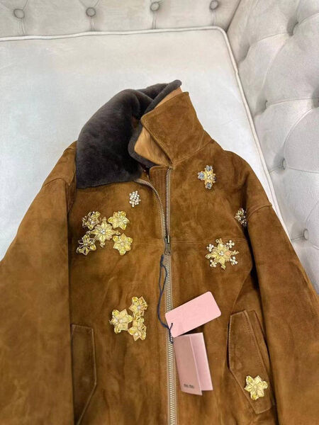 Бомбер Miu Miu женский 159006-2