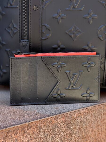 Визитница Louis Vuitton мужской кожа оранжевый 15998-4