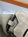Сумка Hermès Birkin 25 женский замша бежевый 155732-5