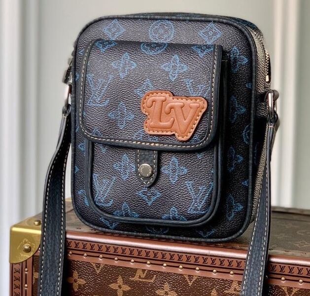 Мужская сумка мессенджер Louis Vuitton мужской канва черный 115165