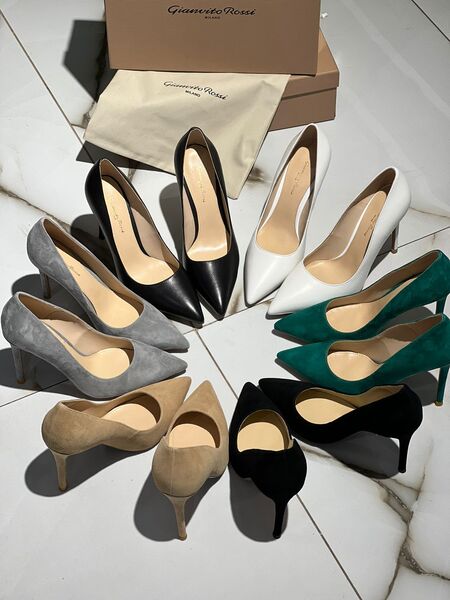 Туфли Gianvito Rossi женский замша бирюзовый 80076-2