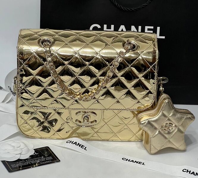Рюкзак Chanel женский кожа бронзовый 134685
