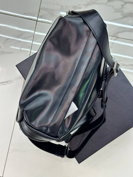 Мужская сумка мессенджер Prada мужской кожа черный 167082-8