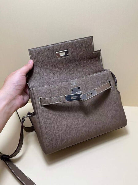 Мужская сумка мессенджер Hermès мужской кожа 142949-7